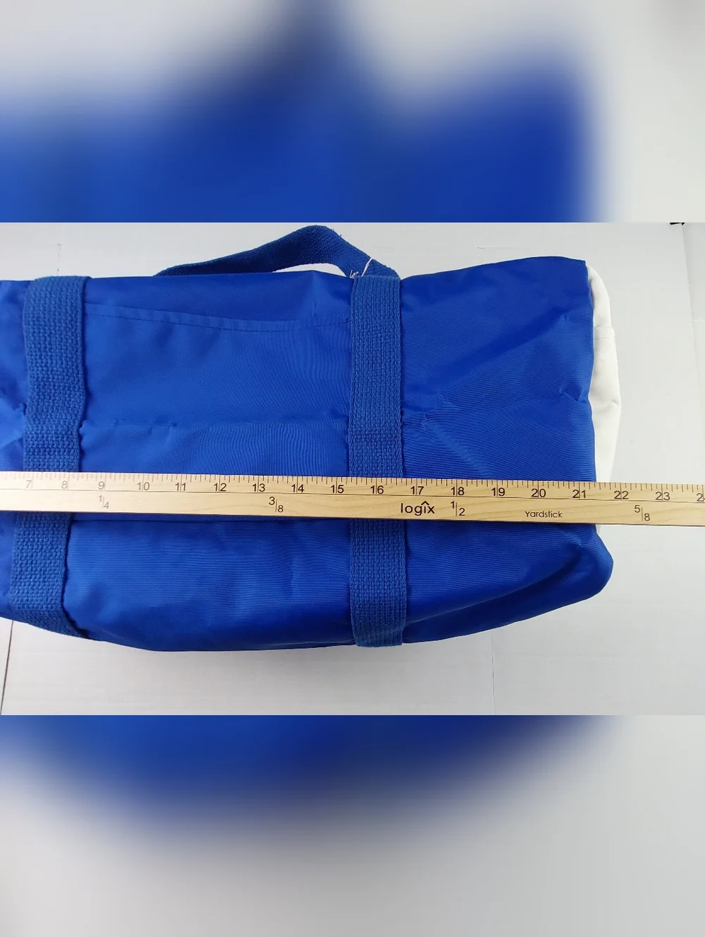 Vintage Just Richard 1990 US Open Evian Duffle Gym Bag Blue Union Made In USA
